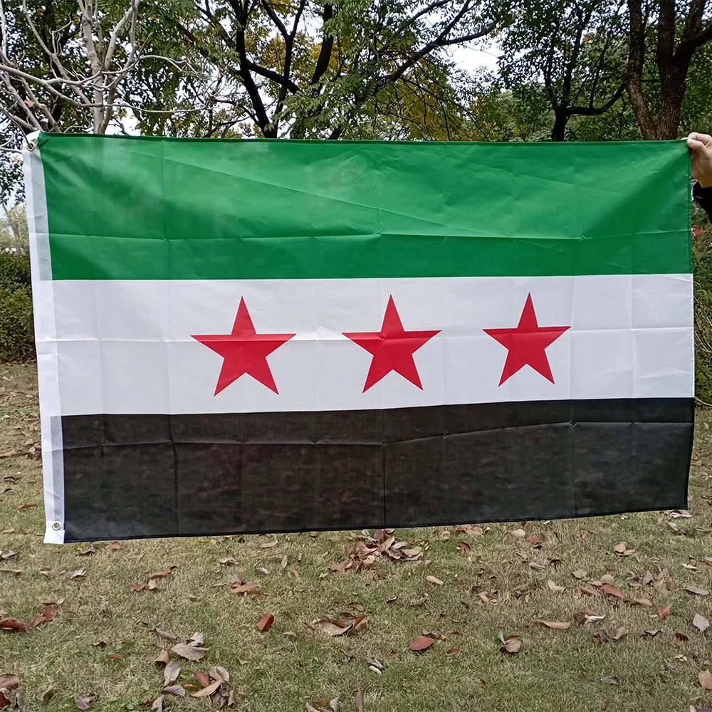 90*150cm Syria flag The Syrian Arab Republic Syrian three star flag Banner Hanging Home Decoration
