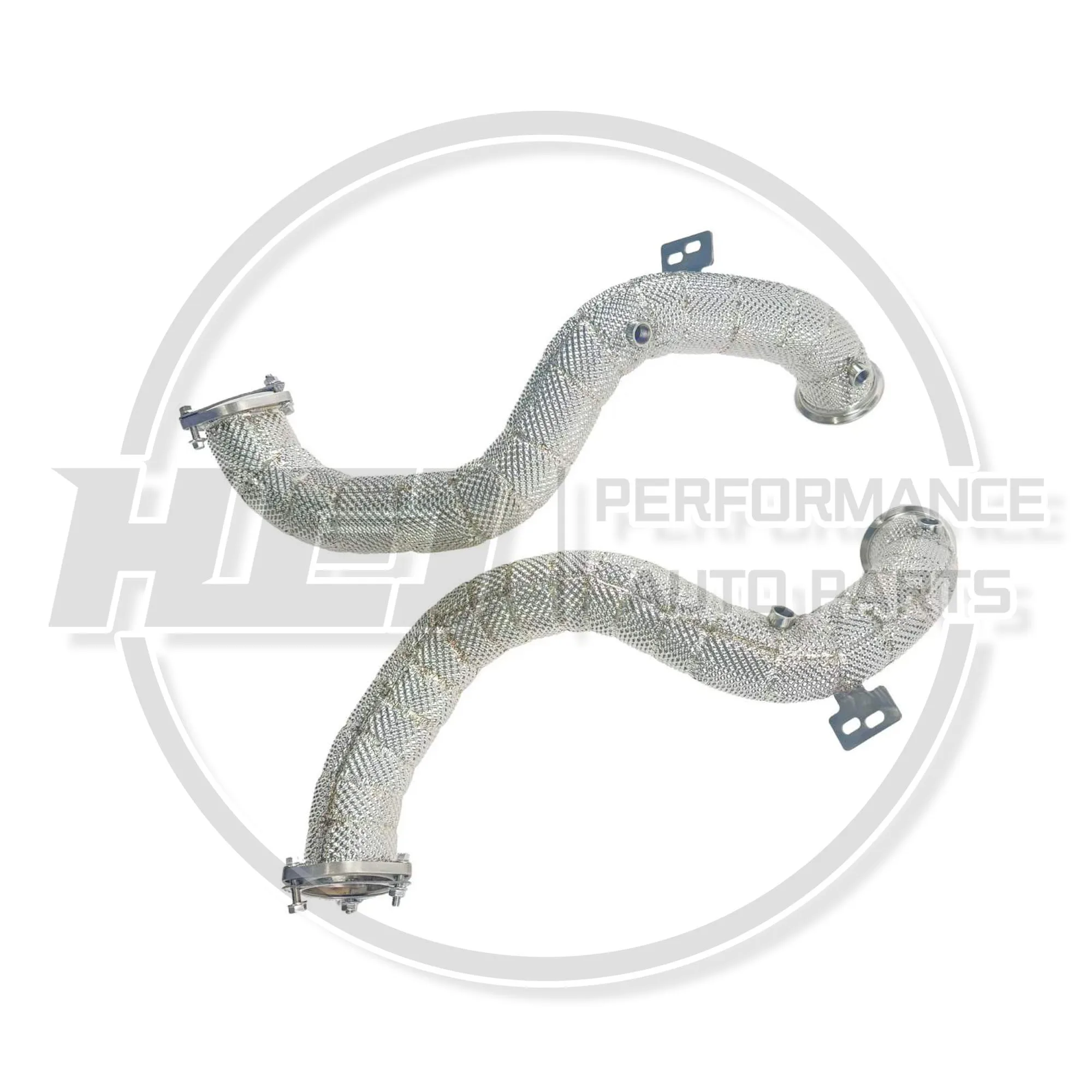 Fully insulated high-performance exhaust downpipe for Aston Martin DB11 4.0T 2016-2022 stainless steel 304 surging sound,