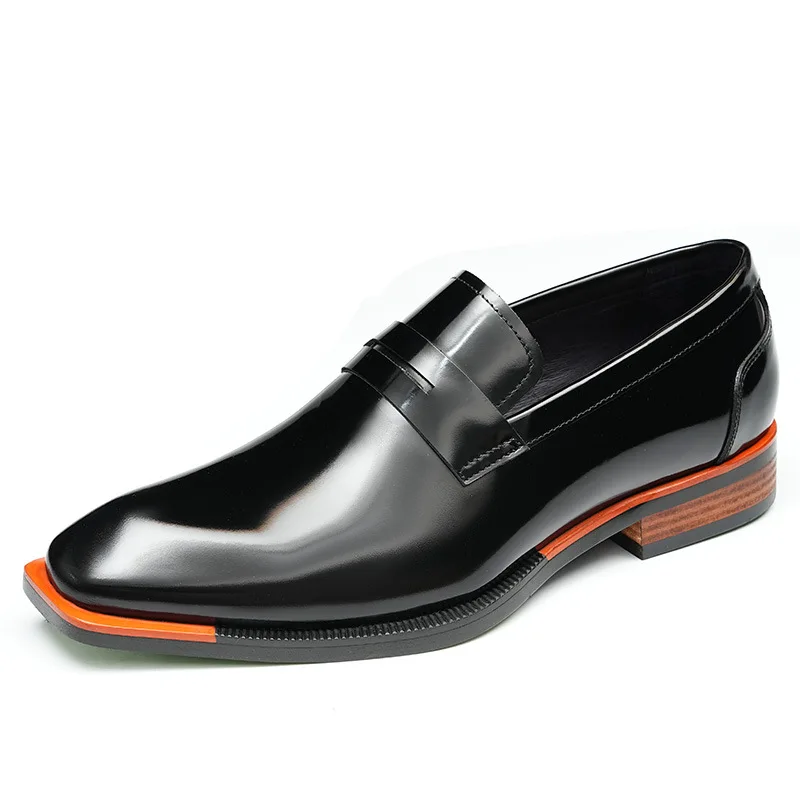 

Итальянские мужские модельные туфли из лакированной кожи, элитные брендовые элегантные свадебные туфли-оксфорды ручной работы на платформе из натуральной кожи, мужские туфли-оксфорды