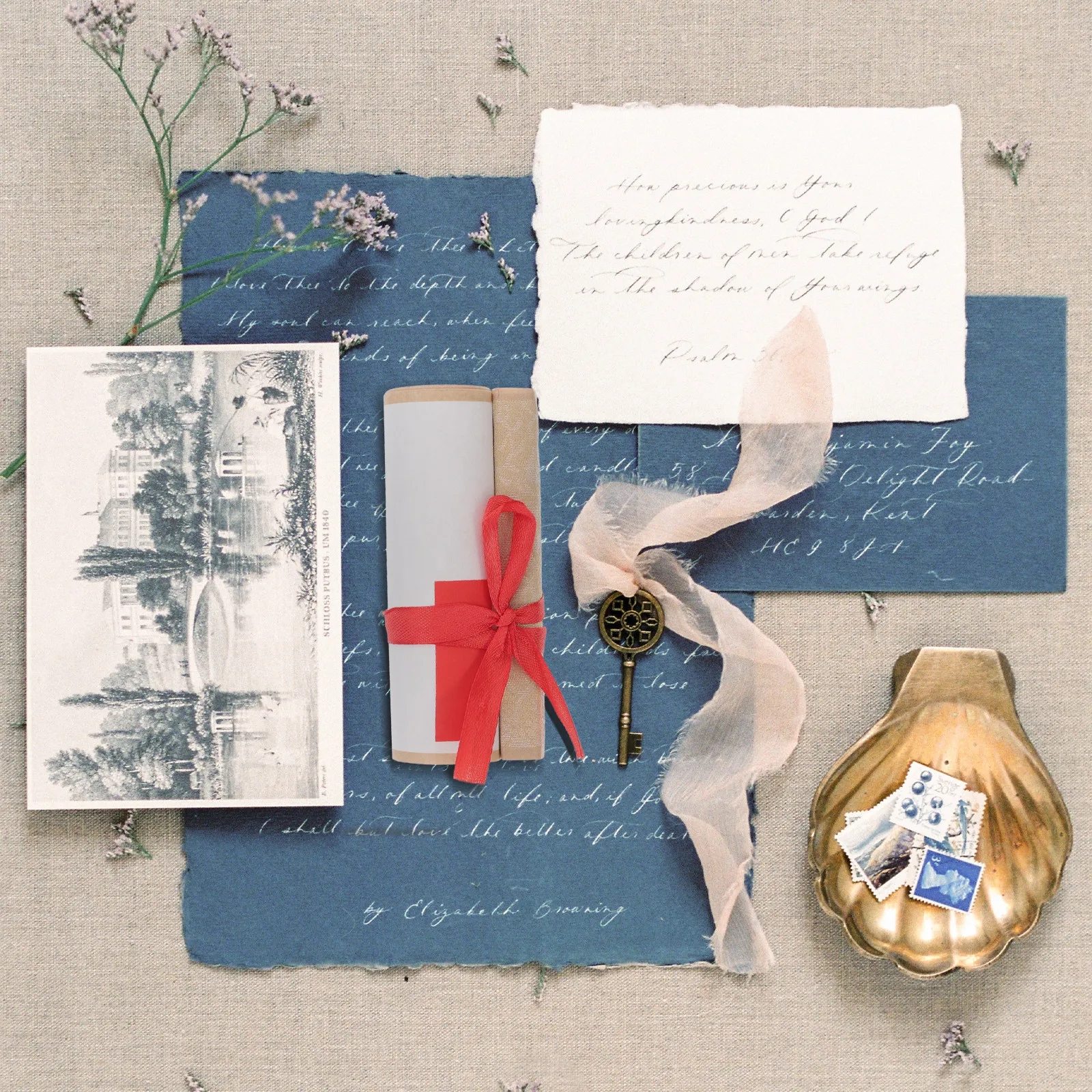 Mini Pergamino de Papel Xuan Semimadurado con Salpicaduras de Oro y Tinte de Cera, Pergamino en Blanco para Caligrafía, Decoración de Pared Tradicional Vintage para Oficina