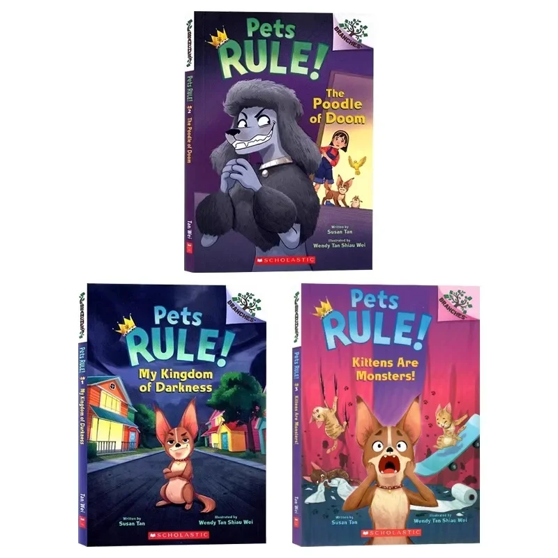 3 books/set, Pets Rule Susan Tan, Children's books aged 6 7 8 English book, Graphic Novels HJ-037