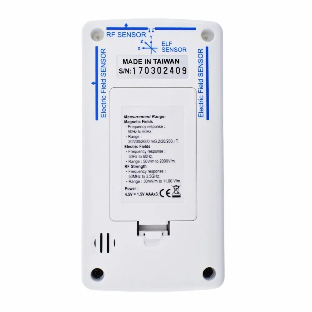 2025 Premium Products TM-190 Electromagnetic Electric RF Field Strength Tester EMF Meter RF Gauss Meter 20mG with Warning