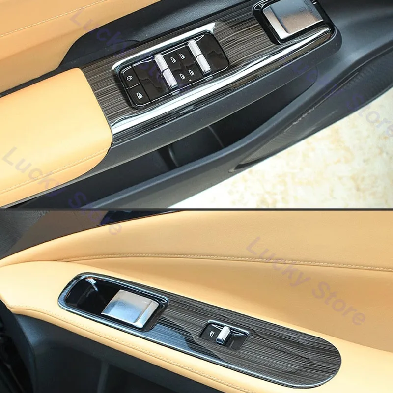 Car Lift Window Panel Frame for Geely Galaxy L7 2023 Window Switch Button Protective Cover Wear-resistance Interior Accessories