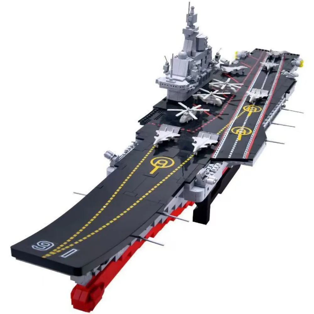 2165Pcs Military Ship Aircraft Cruiser Building Blocks Battleship Brick Weapon Warcraft Ship Boat Toys For Kids Birthday Gift