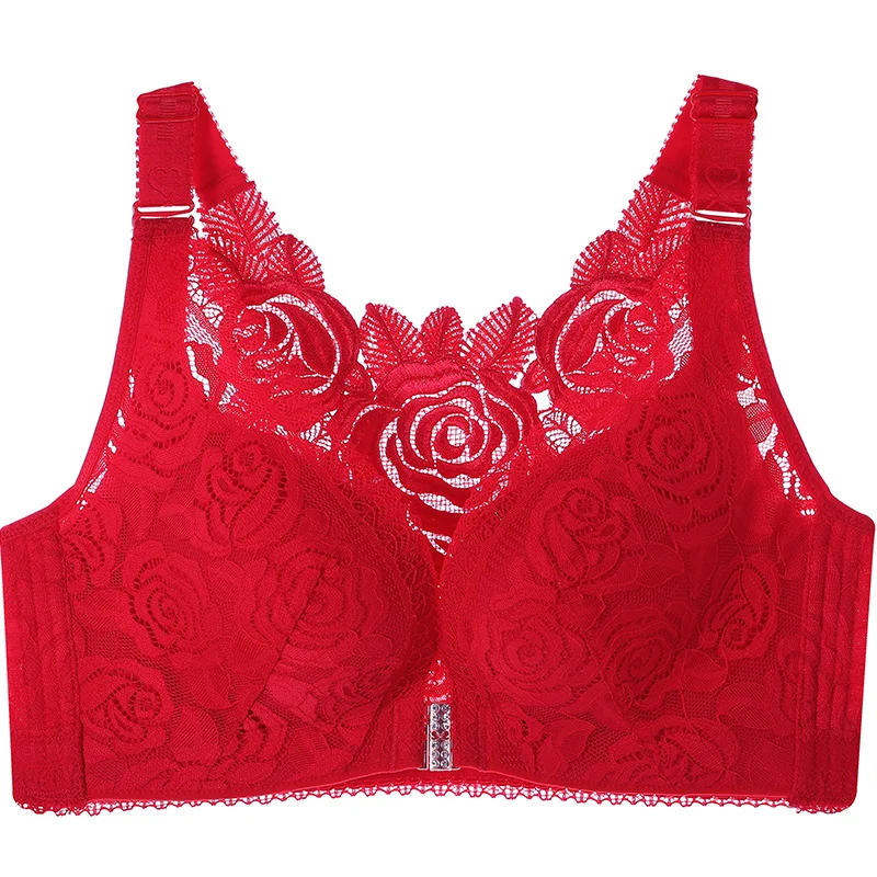2026 Floral Secrets Comfort Rose Bra Front Closure Rose Lace