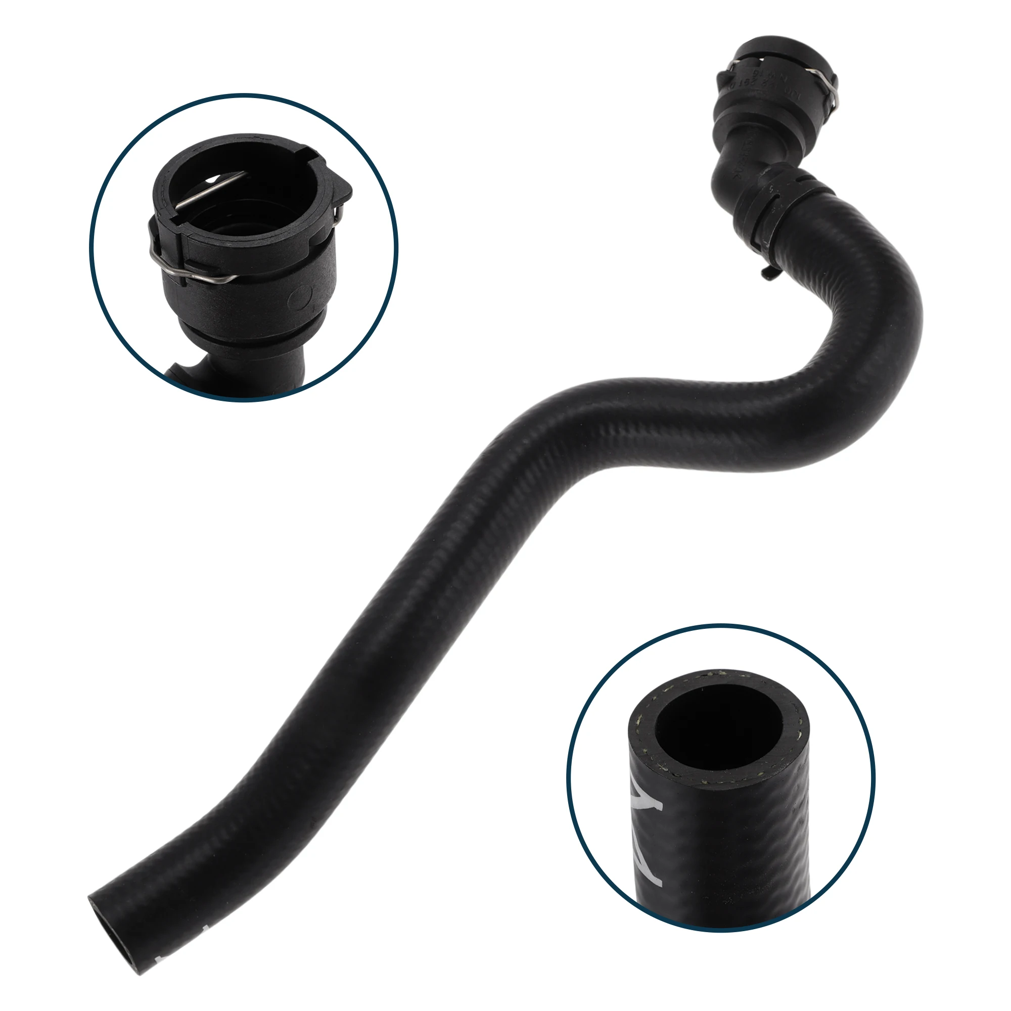 

UXCELL Шланг радиатора, шланг обогревателя No 3C0122073EJ для Volkswagen Magotan 2007, резиновый шланг для теплой воды, черный, серебристый тон, 1 шт.