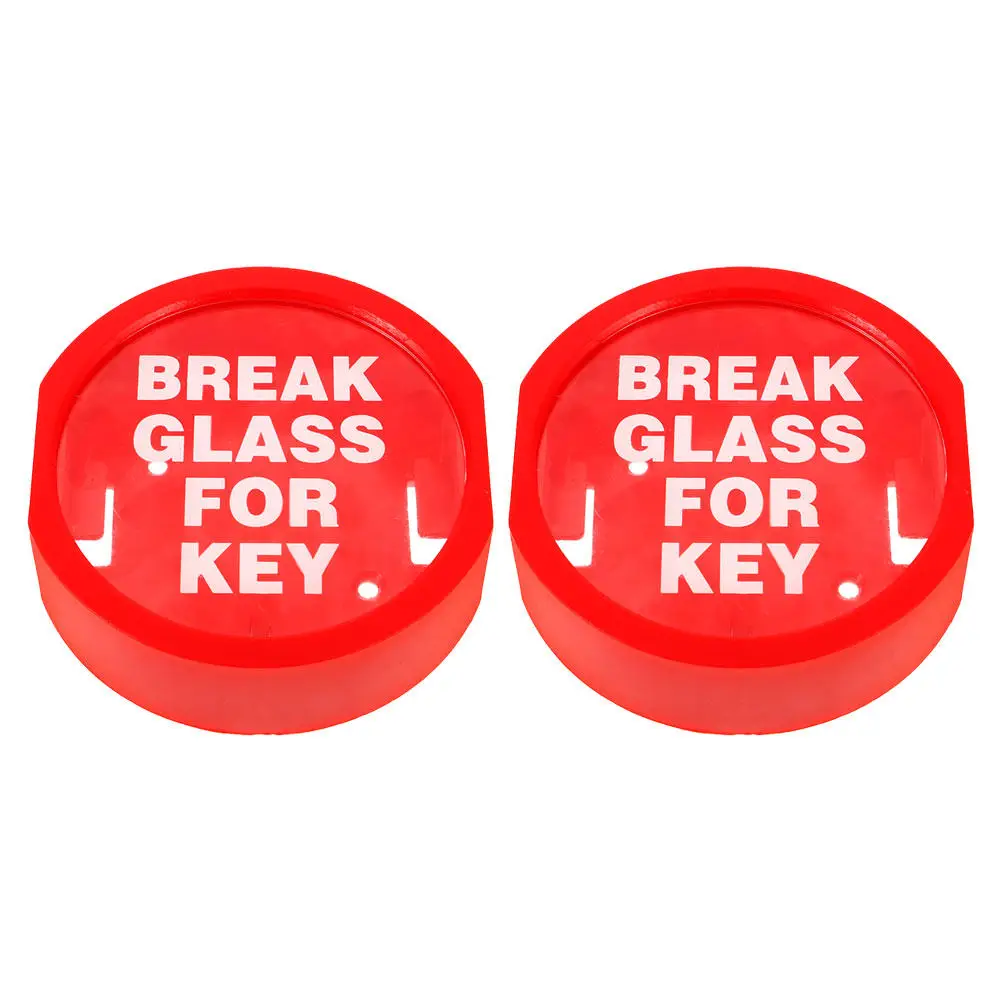

2 шт. Настенный ящик для ключей с функцией разбивания стекла для экстренного доступа в чрезвычайных ситуациях, для домашней безопасности