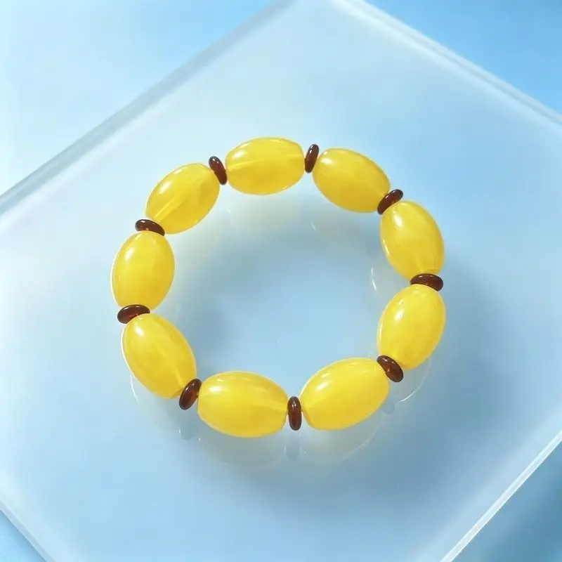 Classic and Simple Second-generation Beeswax Single-circle Bracelet, Bracelet, Handicraft.