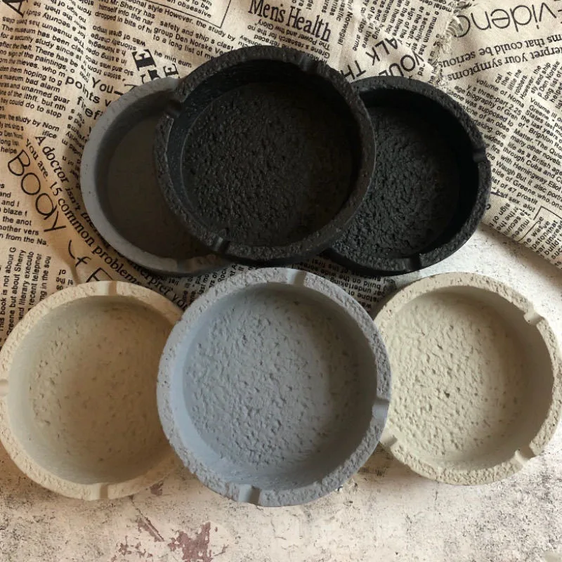 Creative Industrial Style Ashtray Decoration, Simple B&b, High-value Cement Decoration, Modern Nordic Style