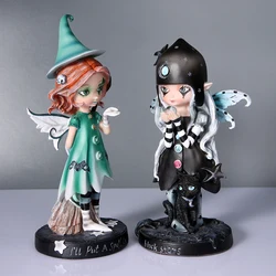 Magic Fairy Garden Ornament Figurin Resin Decor Gift Wing Fairy Figurines Collection home decor for living room table sculpture