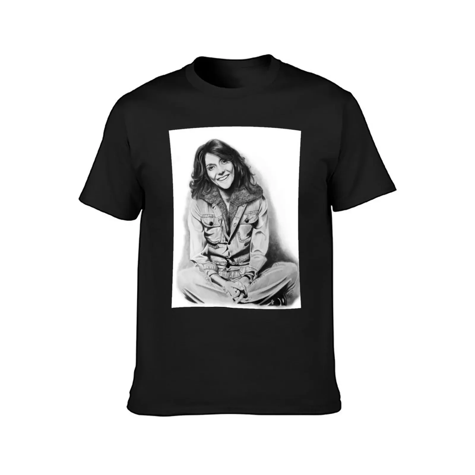 Karen Carpenter Graphite Drawing T-Shirt plus size clothes summer tops graphics mens big and tall t shirts