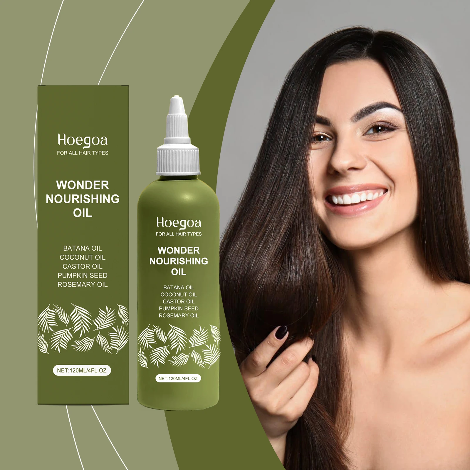 

Питательное масло для ухода за волосами - для гладкости волос, питания кожи головы, расслабляющего массажа, стимулирования роста густых и сильных волос, подходит для всех типов волос