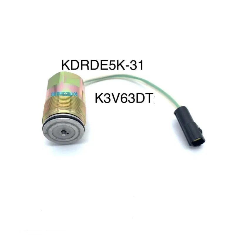 1 pcsSolenoid valve DH220 - 5 SK200 - 6 SK200 - 6E K3V63DT KDRDE5K - 31Excavators Hydraulic pump Accessories Solenoid valve