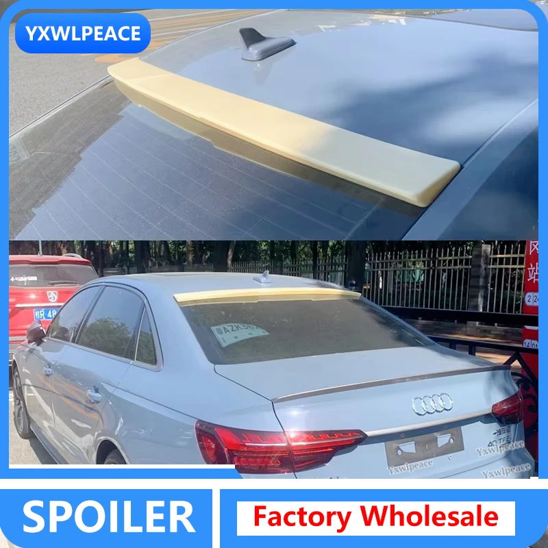 

For Audi A4 B9 Spoiler 2017 2018 2019 2020 2021 High Quality ABS Unpainted Color Rear Window Roof Spoiler Body Kit Accessories