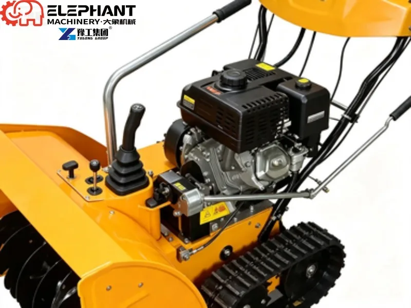 Walk-Behind Wheeled Snow Thrower Stable Driving Snow Blower Machine For Villa And Community Road Clearing