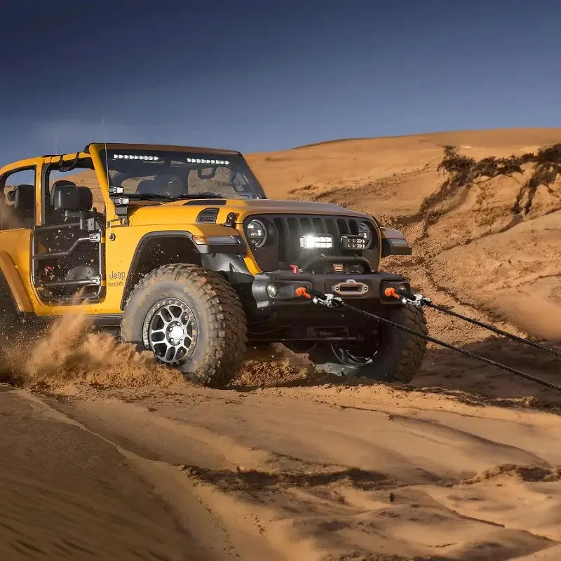 Ultra-Durable Soft Shackle Recovery Kit - 56,000 LBS Breaking Strength, 1/2" x 22" , for Off-Road Trucks, UTVs & ATVs