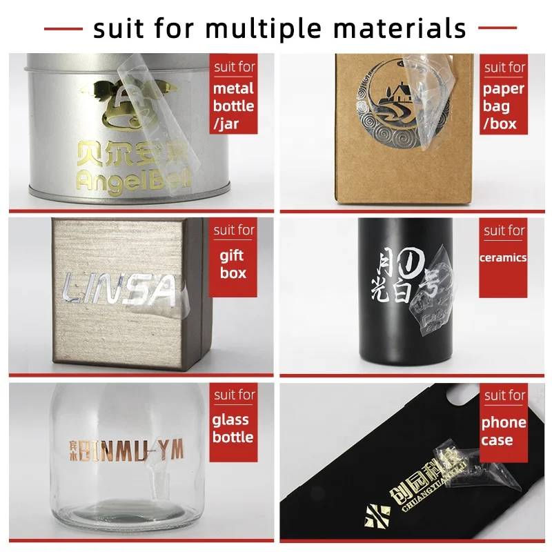 Jar Sticker Custom Your Brand Logo Gold Metallic Waterproof Transfer Label For Bottle