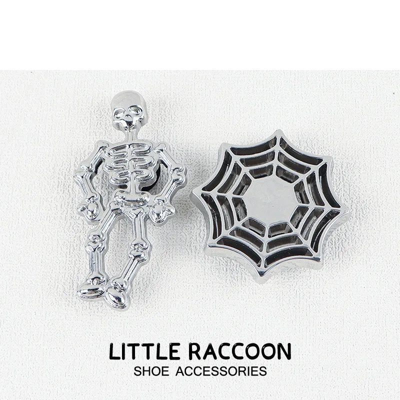 Shoe Metal charms ins Dark Style Decorative Buckle DIY  Shoe Accessories Fashion Decorations for Cross Shoes