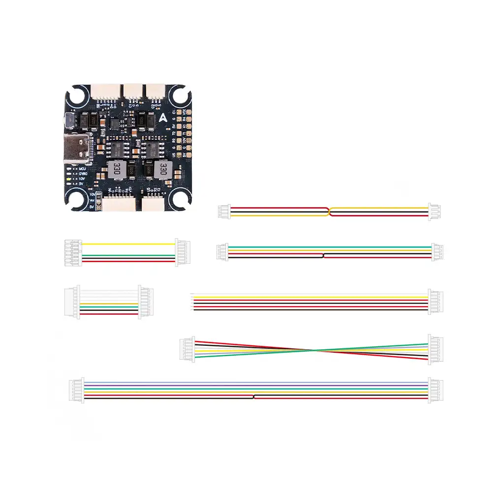 HGLRC H743 12S V1 Flight Controller, Plug‑and‑Play Modular FC for Quad Racing Multirotor