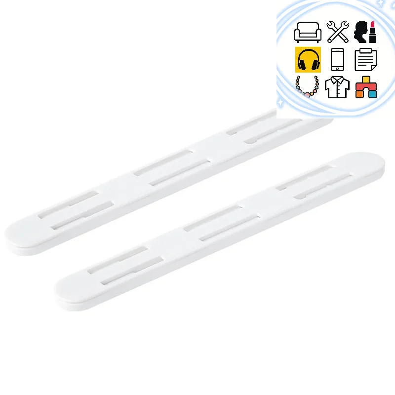 2Pcs/Set White Slides Drawer Sliding Rails Bin Tracks For Kitchen Bedroom Closet Slides Pullout Track Drawer Basket Pull Rail