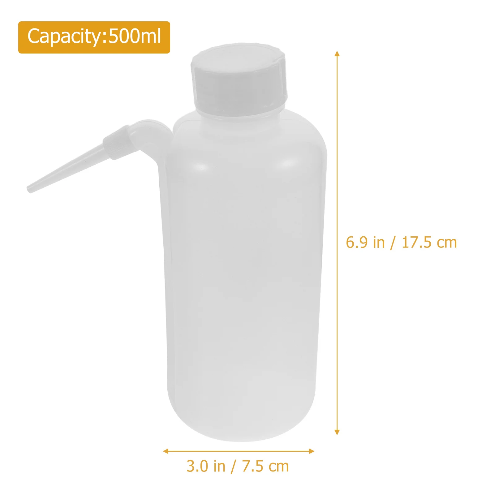 

4pcs 500Ml Wash Bottles Plastic Squeeze Pe Containers Lab Liquid Dispensing Bottle For Chemical Reagent Storage Plant Watering