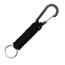 Umbrella Rope Keychain with Hook and Loop Buckle for Camouflage Keychain Knife  Flashlight  Outdoor Camping Backpack