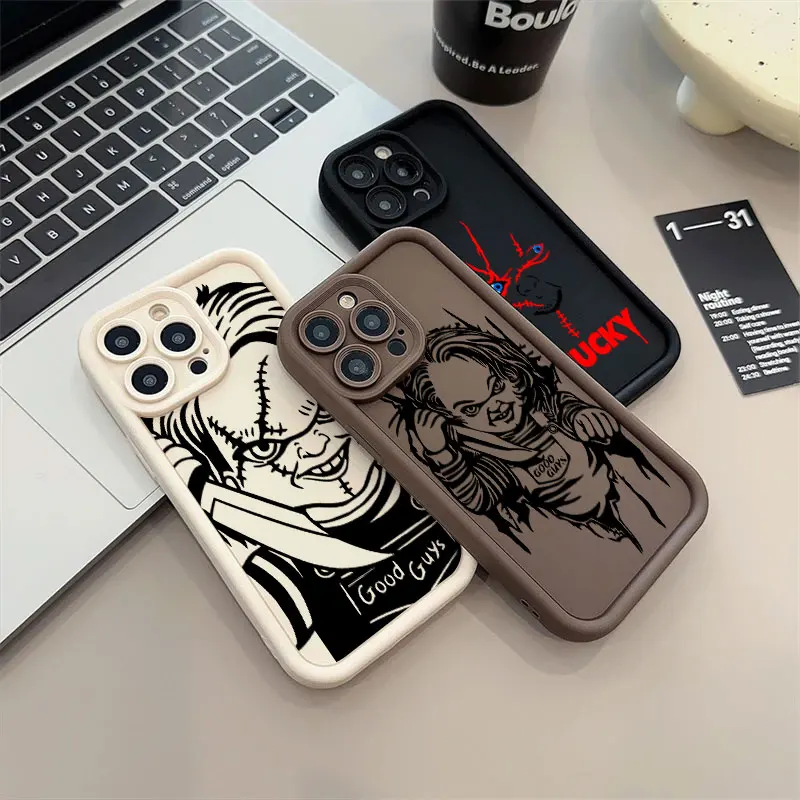 Chucky Good Guys Phone Case For iPhone 16 15 14 13 11 Pro Max 12 Mini Silicone Case For iPhone 15 16 Plus Soft Protective Cover