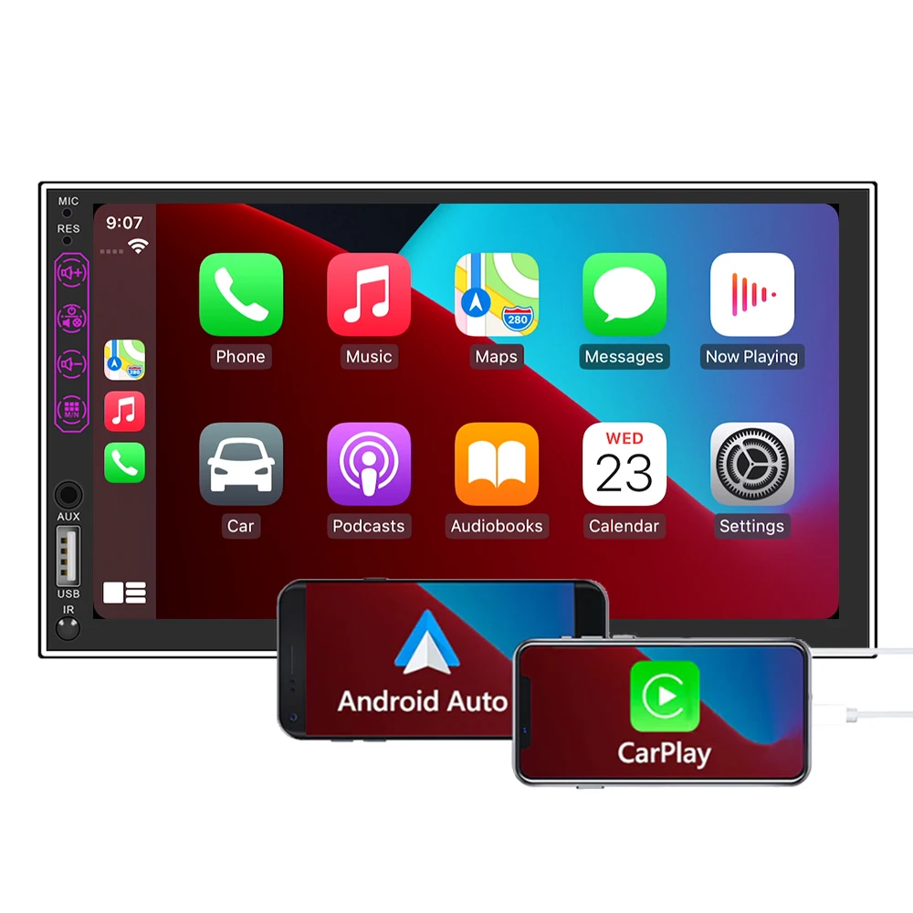 

Universal Android 12 7 Inch Touch Screen Bluetooth 5.0 FM AM RDS Radio Car Multimedia Player Car Radio Android