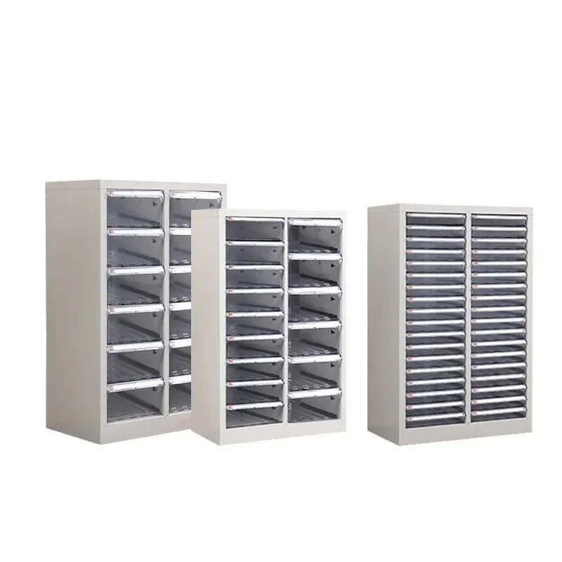 Multi-layer thickened A4 file cabinet, drawer type nail salon, transparent storage cabinet