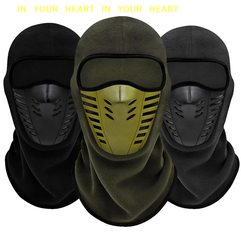 

Outdoor Cycling Mask Fleece Thermal Face Mask Men Women Warm Motocycle Riding Balaclava Motobike Biker Winter Windproof Ski Mask
