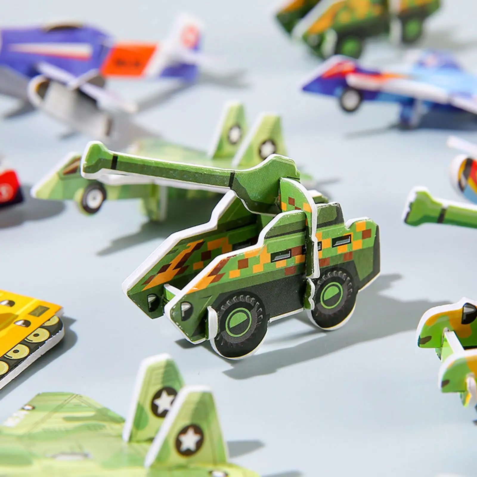 Puzzle 3D Montessori à monter soi-même, jouets à tige, créativité, forme d'imagination, Puzzle assorti pour enfants, jouets de fête préscolaire, garçons et filles
