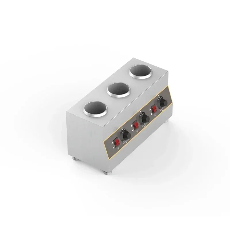 220V/110V 1 2 3 Bottles Electric Sauce Chocolate Warmer Machine Heating Cheese Fruit Jam Warming Machine Dispenser Melter