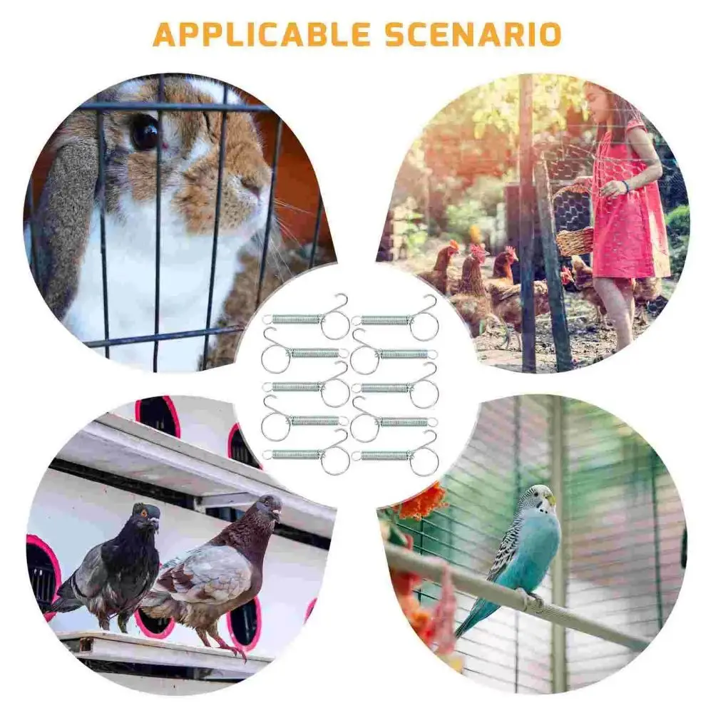 

Прочный металлический пружинный замок, телескопическая пружина натяжения, пружинная клетка для кроликов, дверной крючок с удлинителем, пружинный металлический пружинный замок