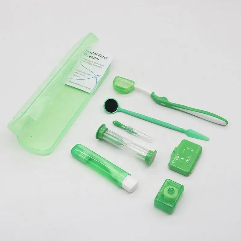 10 X 8pcs/set Oral Cleaning Care Dental Teeth Orthodontic Kits Whitening Tool Portable Outdoor Suit Interdental BrushOral Care