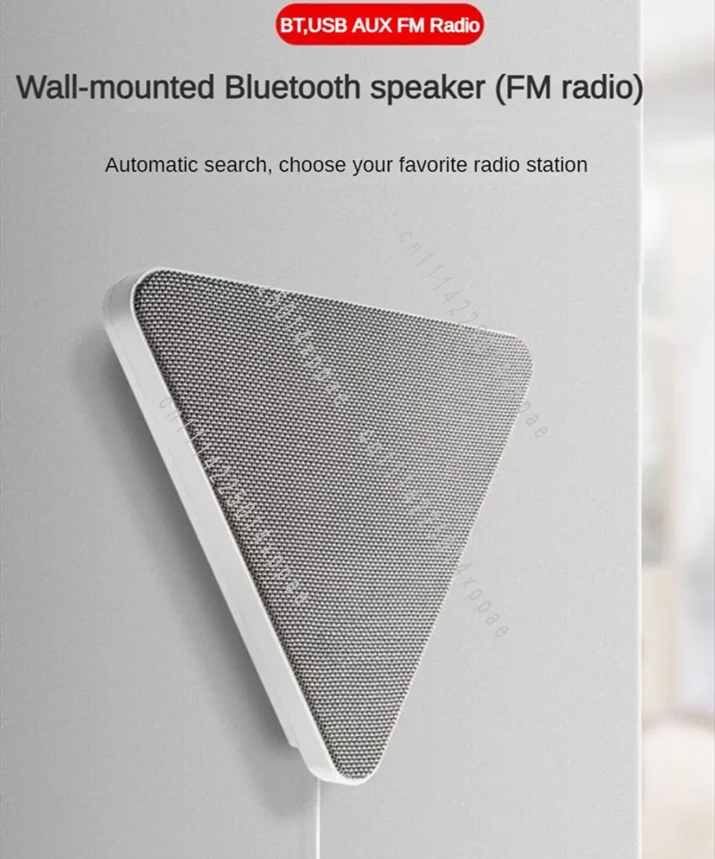 Support FM Radio USB AUX Playback With Remote Control Smart Indoor Wall-mount Speaker TWS Wireless Stereo Music Center