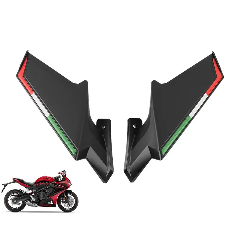 

Motorcycle Wings Wind Wing Spoiler Fairing Side Wind Wing Spoiler Fairing Motorcycle Wing Set Replacement For Most Motorcycles