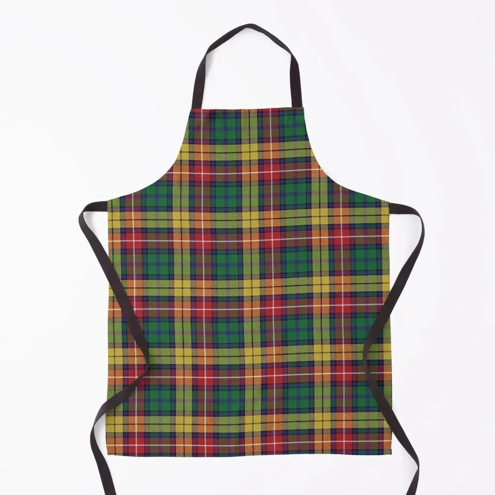 

Buchanan Clan Family Tartan Apron Home and kitchen products Women's Dress Kitchen accessories For Hairdresser Apron