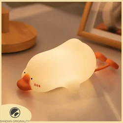 BANDIAN LED Cute Children Night Light Rechargeable Silicone Duck Lamp Child Holiday Gift Sleeping Creative Desktop Decor Lamp