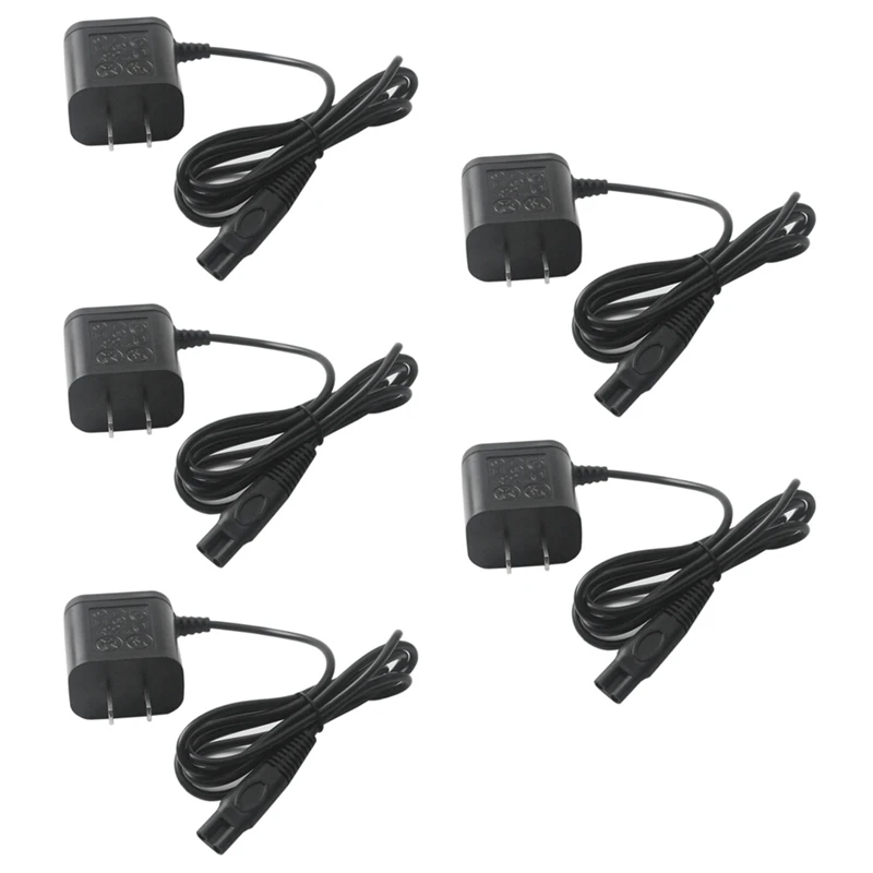 5X 15V Adaptor pengisi daya untuk alat cukur HQ8505 6070 7310 6090 6071 9020 568 colokan AS