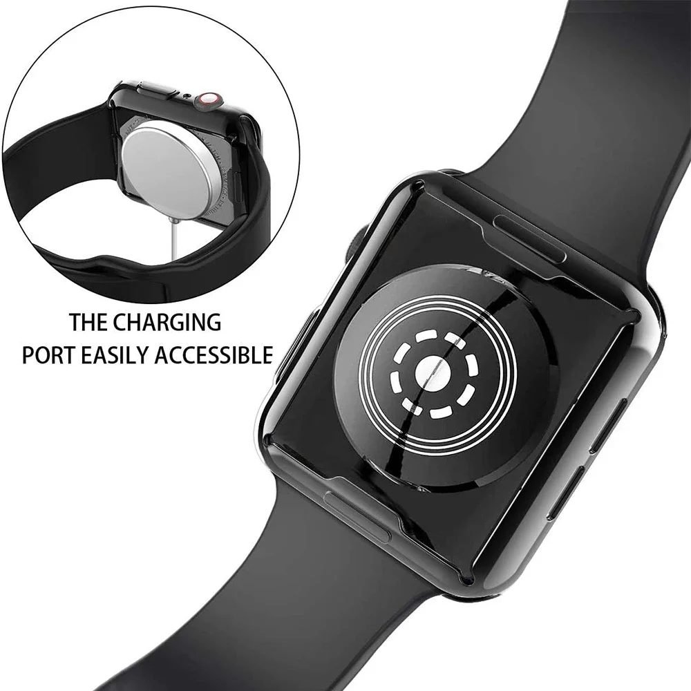 Displayschutzfolie für Apple Watch 46 mm 49 mm 41 mm 44 mm 40 mm 38 42 mm TPU-Stoßstangenabdeckung Zubehör iWatch-Serie Ultra 10 9 8 7 SE 6 – Detail 7