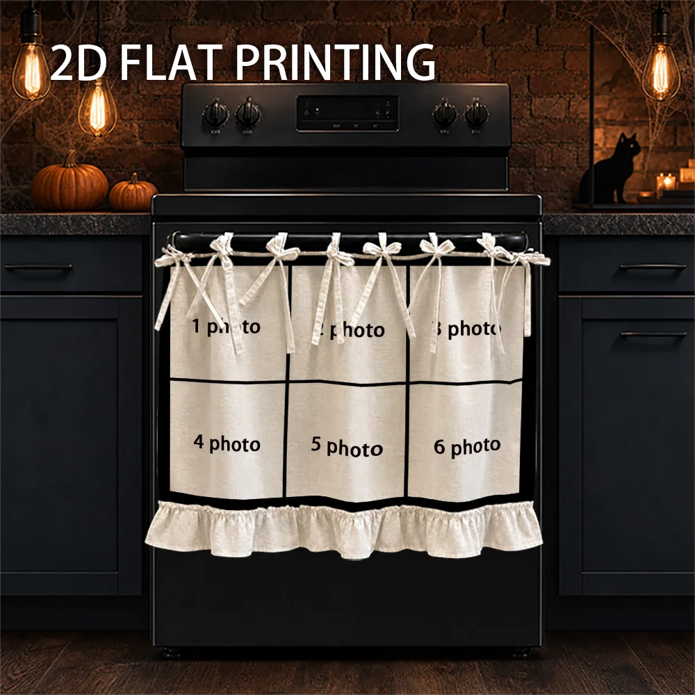 Custom multifunctional decorative curtains, suitable for kitchen valances, oven curtains, laundry, dishwashers, bathroom window