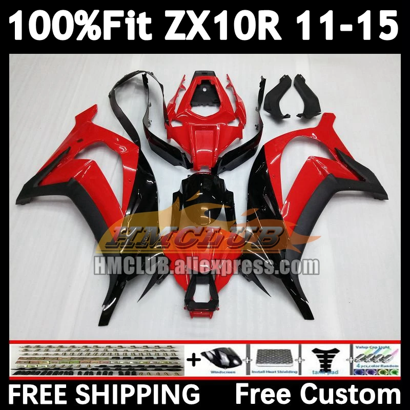 Injection Body For KAWASAKI NINJA ZX 10R 1000 2011 2012 2013 factory red 2014 2015 170No.17 ZX-10R ZX10R 11 12 13 14 15 Fairing