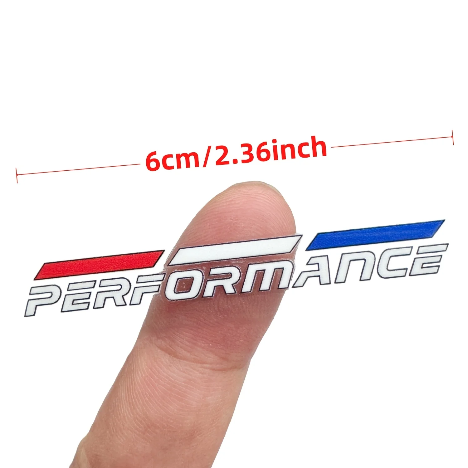 Red White Blue Stripe Performance Vinyl Car Decal Sticker Waterproof Self Adhesive Badge For Car Side Window Bumper Motorcycle