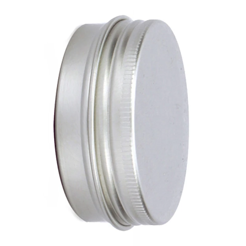 برطمان صغير مستدير من الألومنيوم لتخزين بلسم الشفاه ، حاويات بغطاء ملولب ، مناسبة لبلسم الشفاه ، والشموع ، والشاي ، عبوة من 48 ، 30