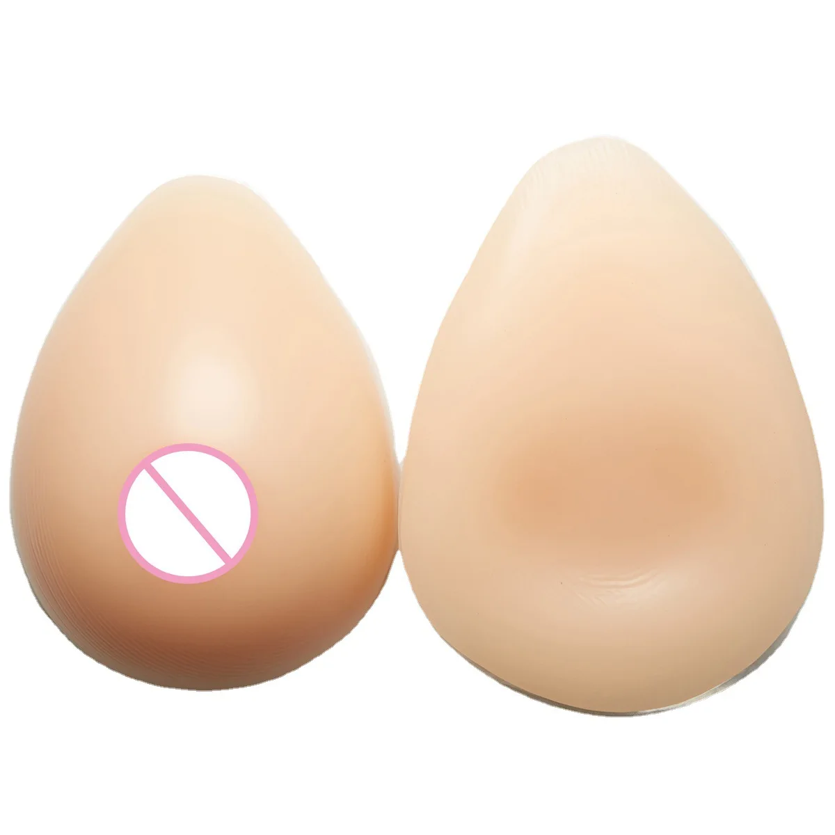 

1 Pair Self Adhesive Silicone Breast Forms Mastectomy Prosthesis for Cosplay Crossdresser Transgender Fake Boobs Bra Enhancers