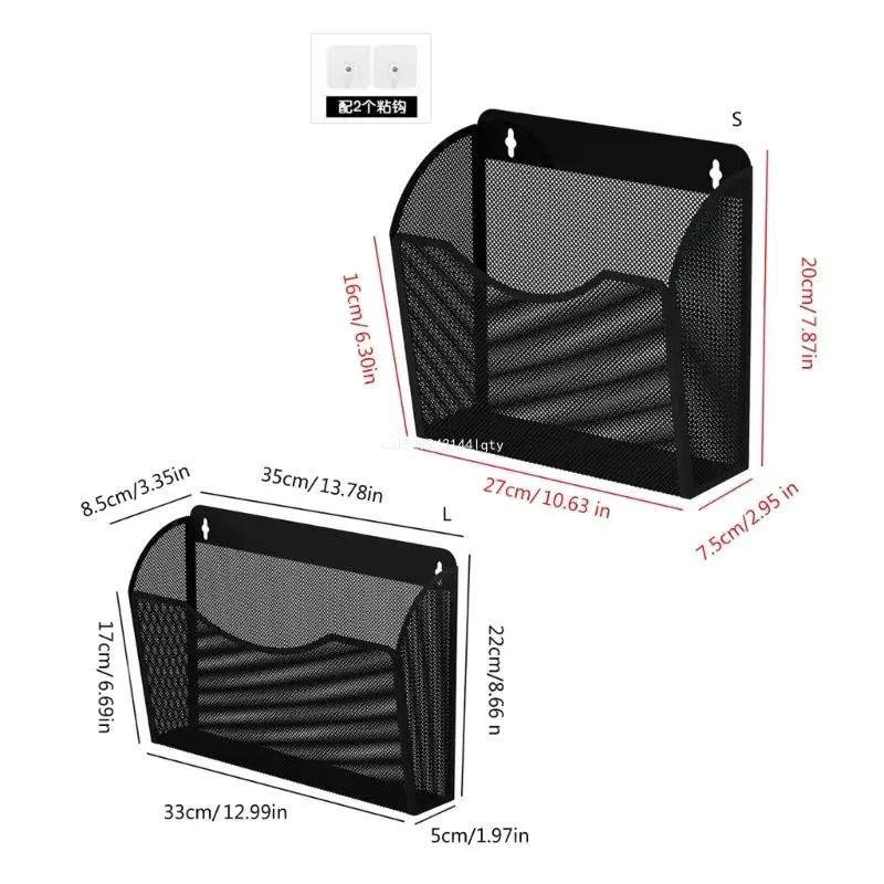 Space Saving Hanging File Organiser Magazine Holder for Office and Home Dropship