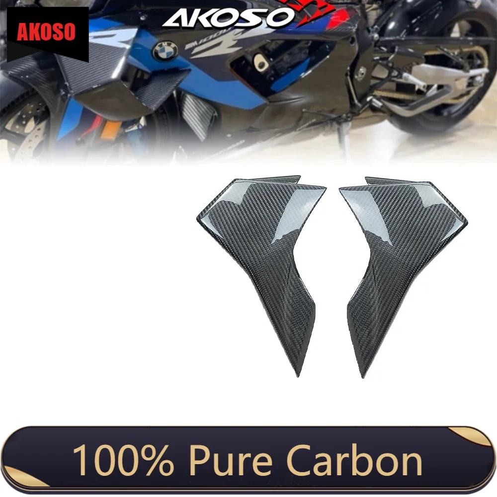 For BMW M1000RR 2023 2024  100% 3K Carbon Fiber Motorcycle Body Parts Side Winglet Fairings Kit Winglets Wings