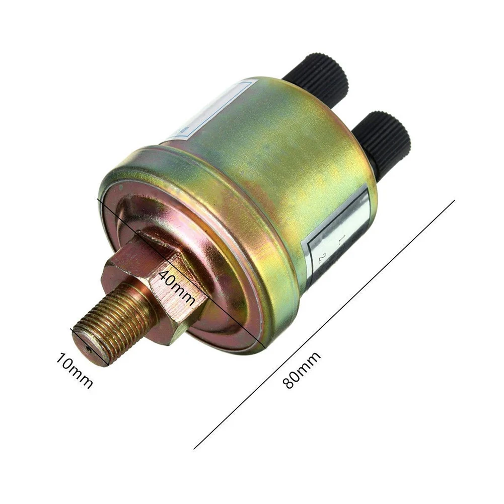 1 buah Aksesori Sensor tekanan minyak Sensor kepala ganda mobil 1/8NPT induksi 80x40mm