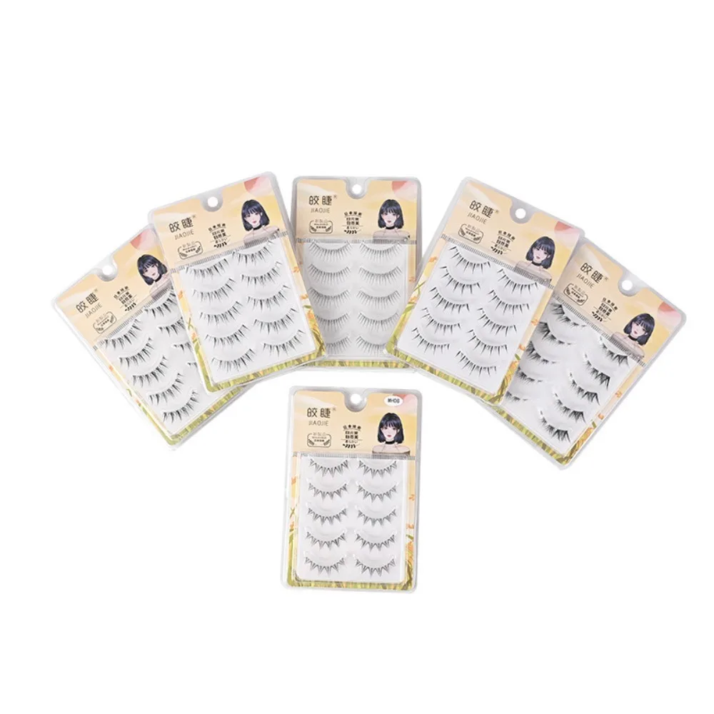 Süße Wispy Volle Cluster Falsche Wimpern Professionelle Make-Up Wimpern Verlängerung DIY Lange Vollstreifen Wimpern Dame