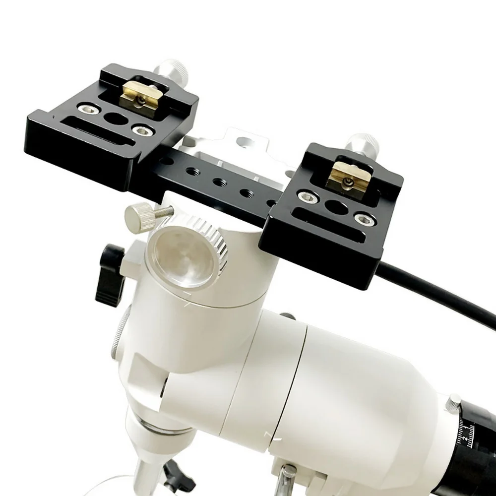 

UKON-A Wide Rotation Narrow Dove Tail Plate Wide Gauge Primary Mirror Mounted to Narrow Gauge Equatorial Mount Telescope